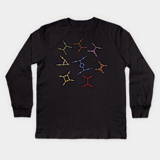 Feynman Diagrams - Quantum Field Theory Basics Kids Long Sleeve T-Shirt